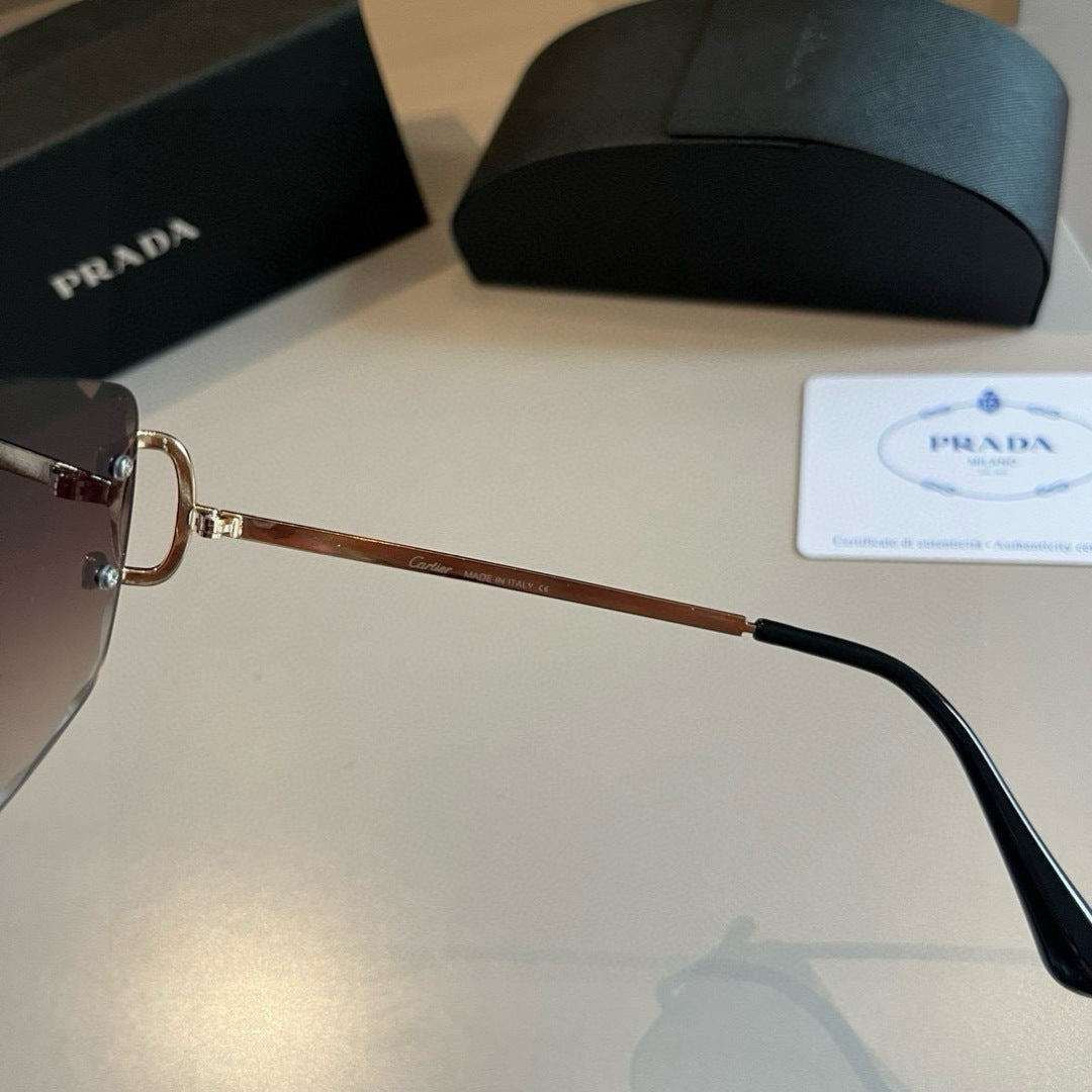 Cartier Fashion Brown Lens Sunglasses for Men & Women - 372259 - detail image 4