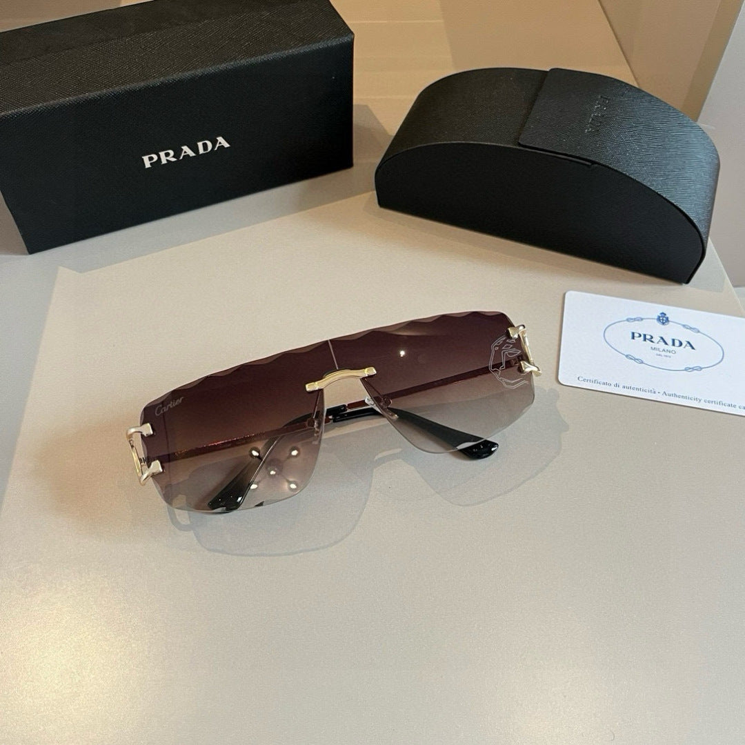 Cartier Fashion Brown Lens Sunglasses for Men & Women - 372259 - detail image 6