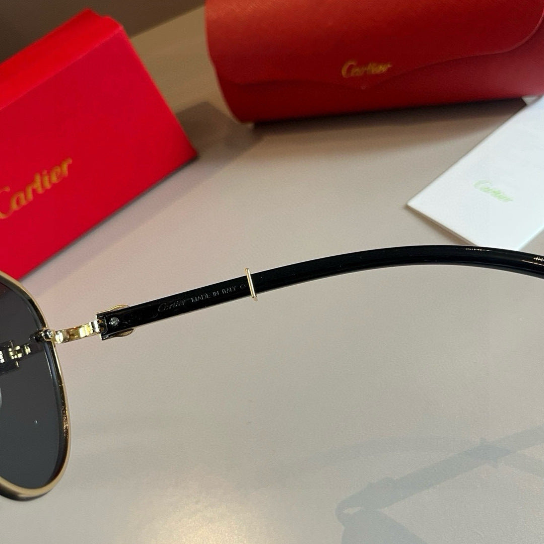 Cartier Aviator Gold Lens Sunglasses for Men - 372261 - detail image 7