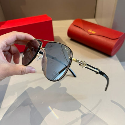 Cartier Aviator Gold Lens Sunglasses for Men - 372262 - detail image 3