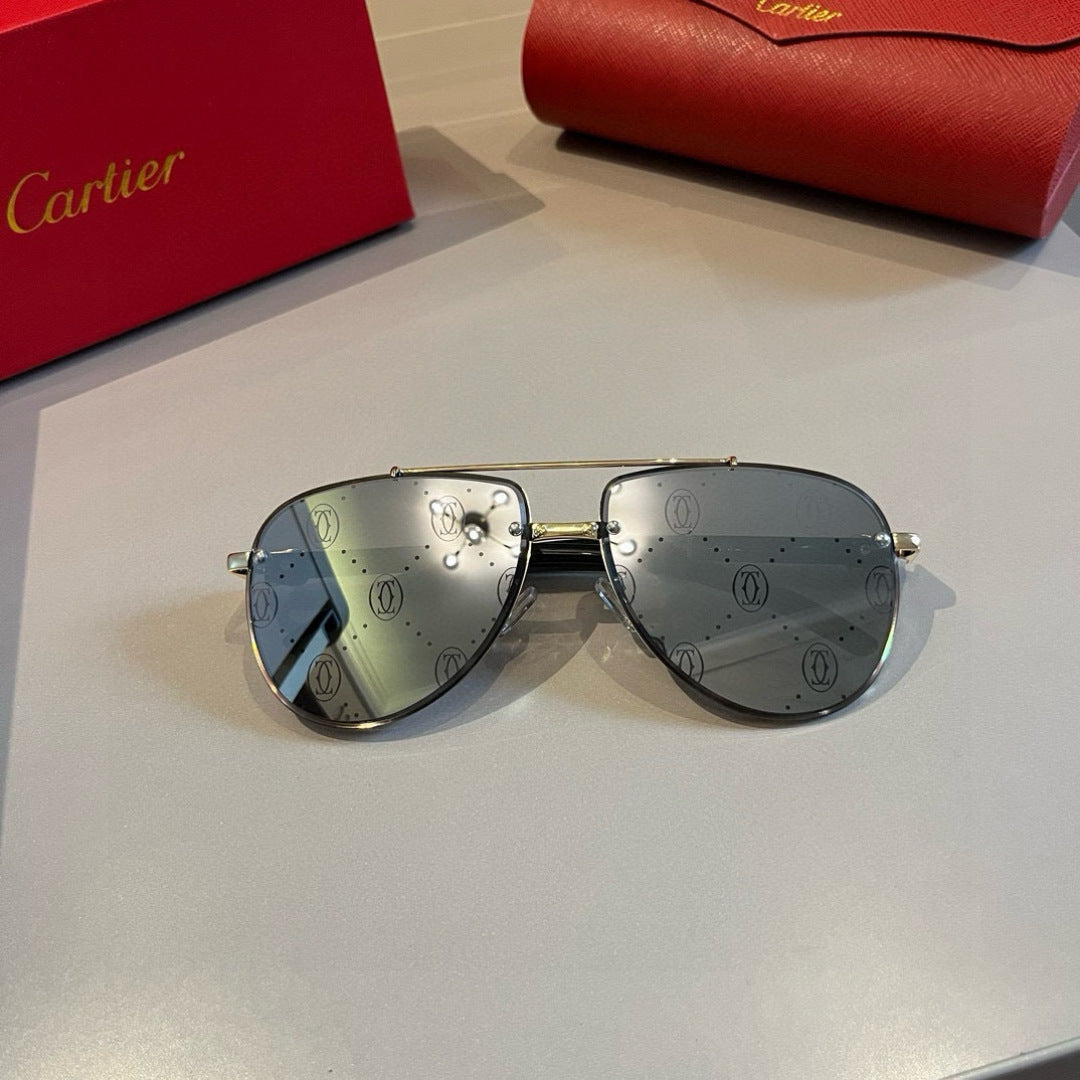 Cartier Aviator Gold Lens Sunglasses for Men - 372262 - detail image 6