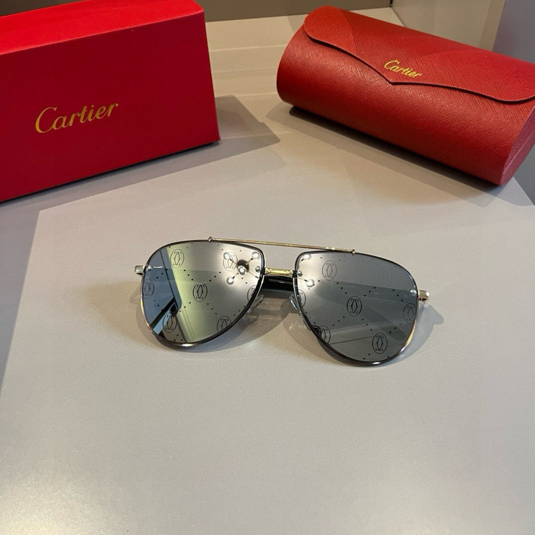 Cartier Aviator Gold Lens Sunglasses for Men - 372262 - detail image 9
