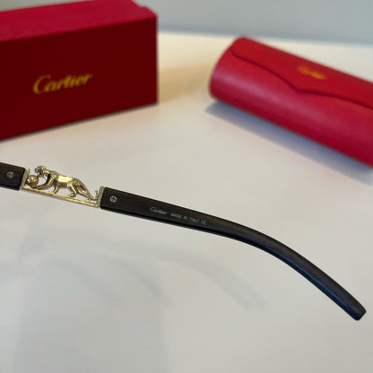 Cartier Lightweight Metal Rimless Silver Lens Sunglasses for Men & Wo - 382826 - detail image 9