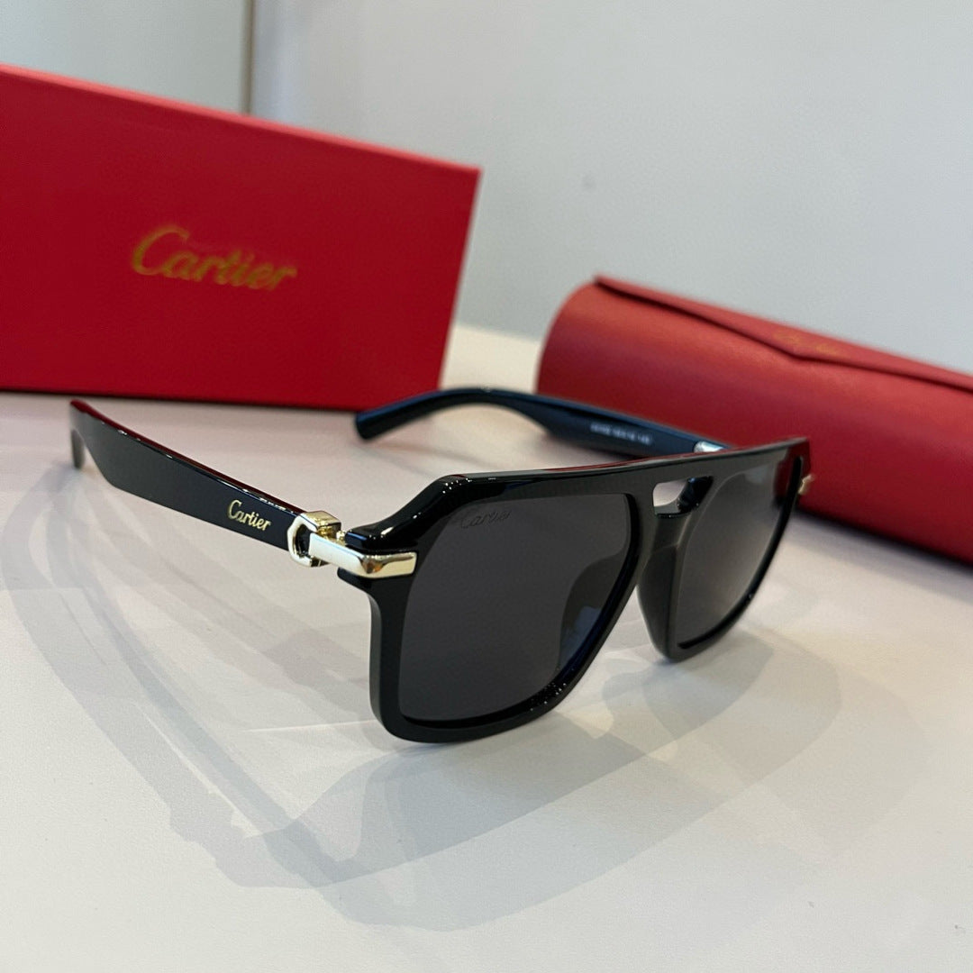 Cartier Aviator Black Lens Sunglasses for Men - 449462