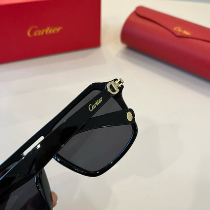 Cartier Aviator Black Lens Sunglasses for Men - 449462 - detail image 7