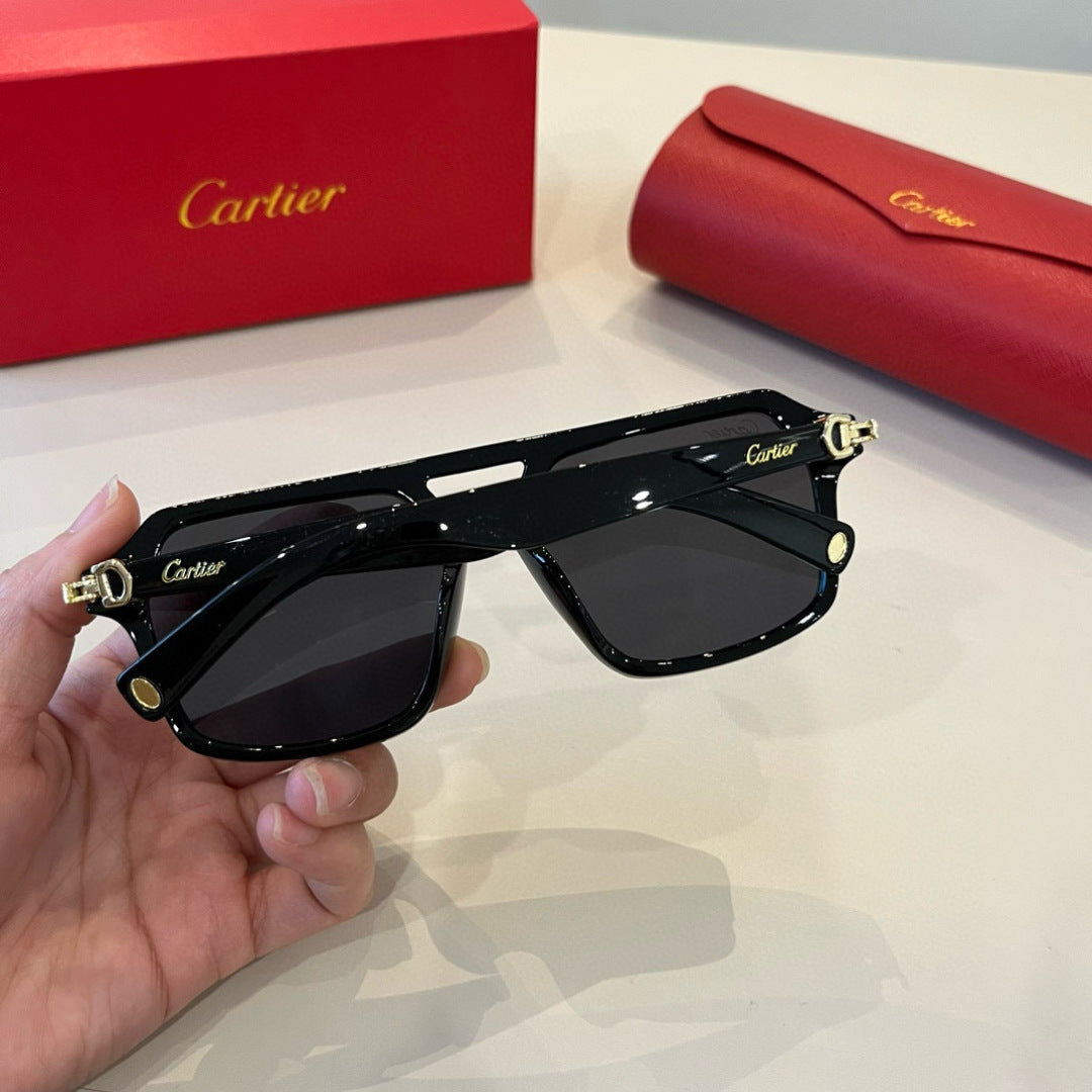 Cartier Aviator Black Lens Sunglasses for Men - 935077 - detail image 6