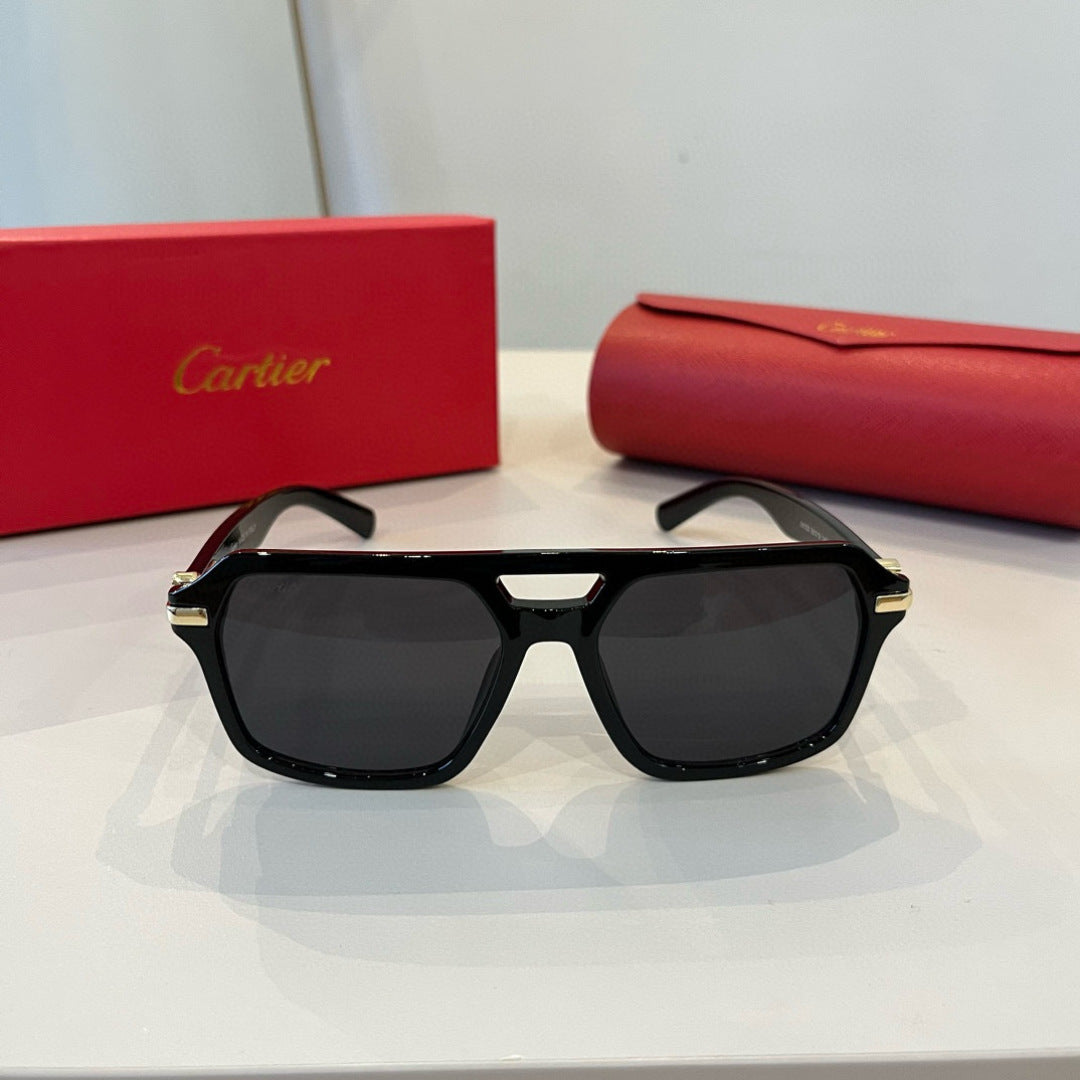 Cartier Aviator Black Lens Sunglasses for Men - 935077 - detail image 2