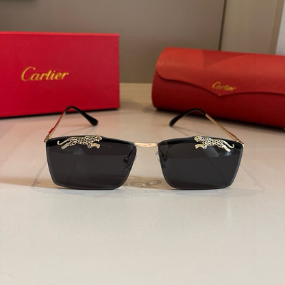 Cartier Lightweight Metal Rimless Gold Lens Sunglasses for Men & Wome - 449546 - detail image 2