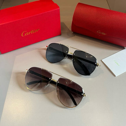 Cartier Aviator Gold Lens Sunglasses for Men - detail image 9