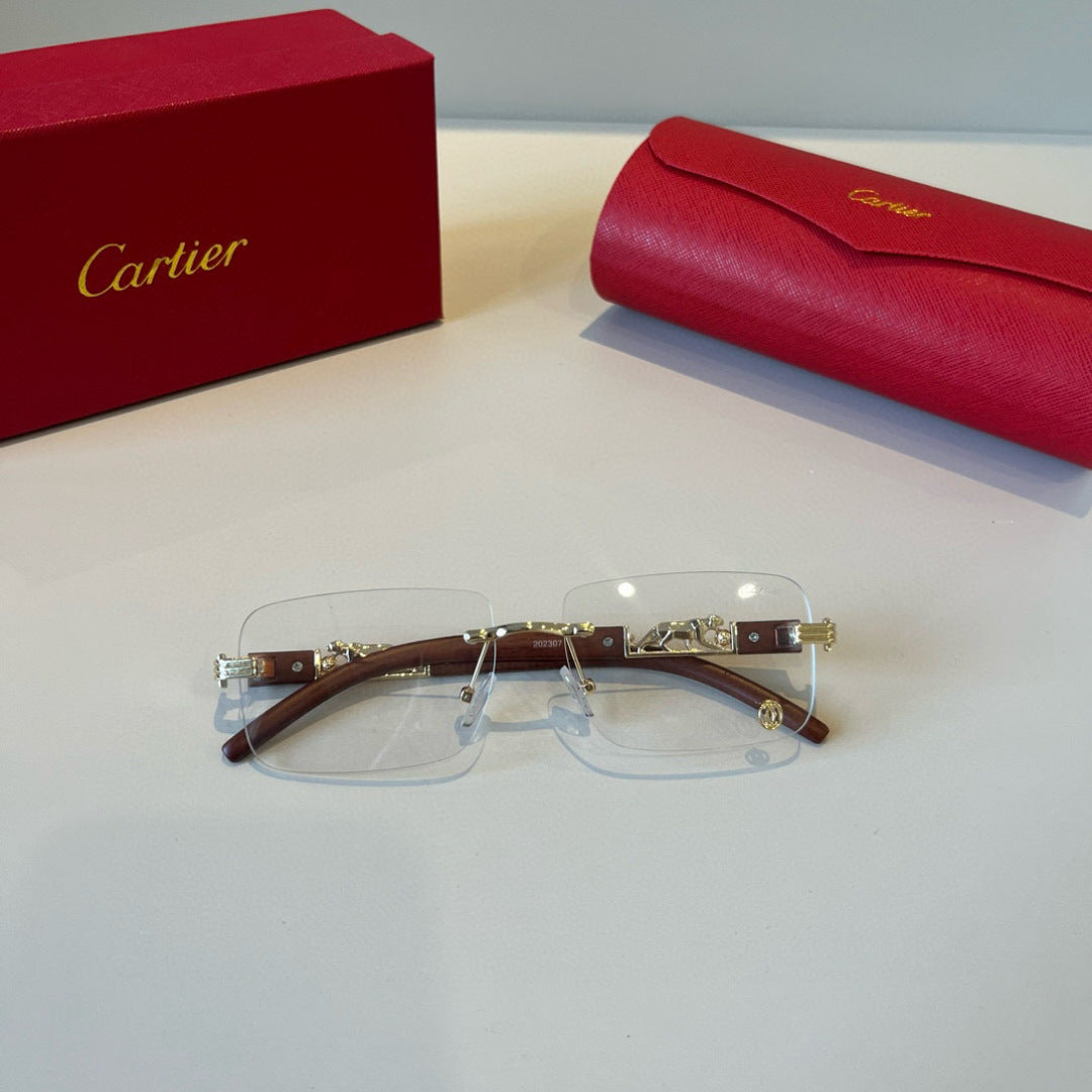 Cartier Lightweight Metal Rimless Silver Lens Sunglasses for Men & Wo - 935098 - detail image 10