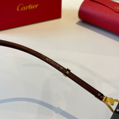 Cartier Lightweight Metal Rimless Silver Lens Sunglasses for Men & Wo - 935101 - detail image 10