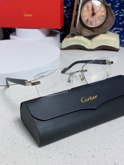 Cartier Lightweight Rimless Silver Lens Sunglasses for Men & Women - 465901 - detail image 10