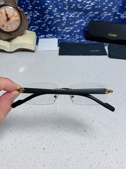 Cartier Lightweight Rimless Silver Lens Sunglasses for Men & Women - 465902 - detail image 5