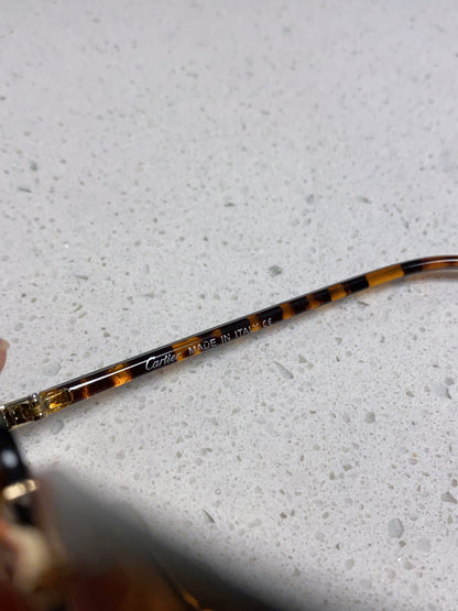 Cartier Metal Fashion Brown Lens Sunglasses for Men & Women - 465898 - detail image 8