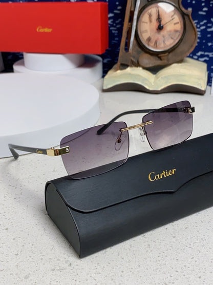 Cartier Metal Fashion Silver Lens Sunglasses for Men & Women - 465899 - detail image 10