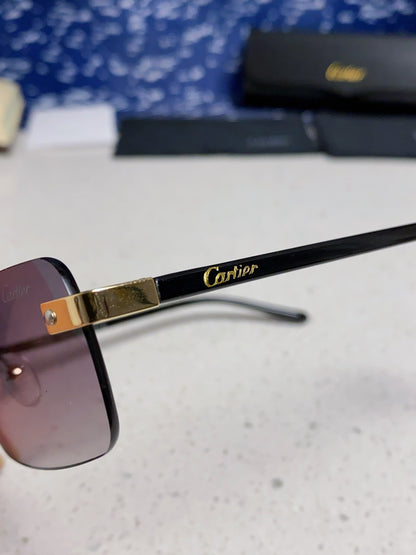 Cartier Metal Fashion Silver Lens Sunglasses for Men & Women - 465899 - detail image 7