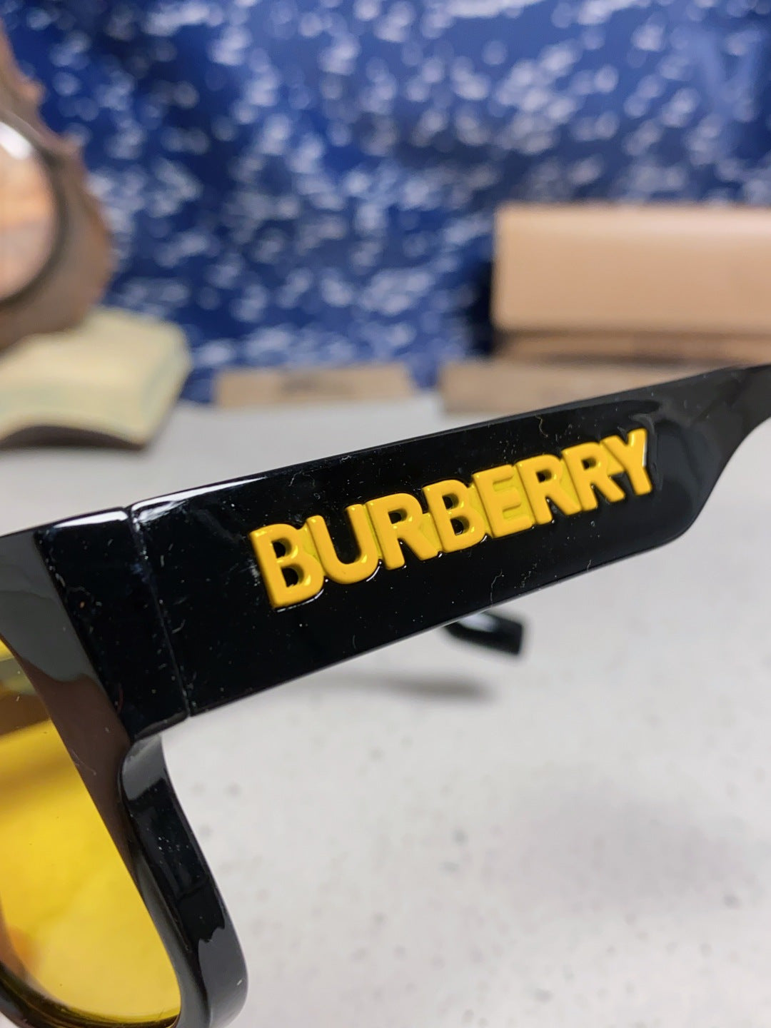 Burberry Polarized Square Yellow Lens Sunglasses for Men & Women - 867195 - detail image 7