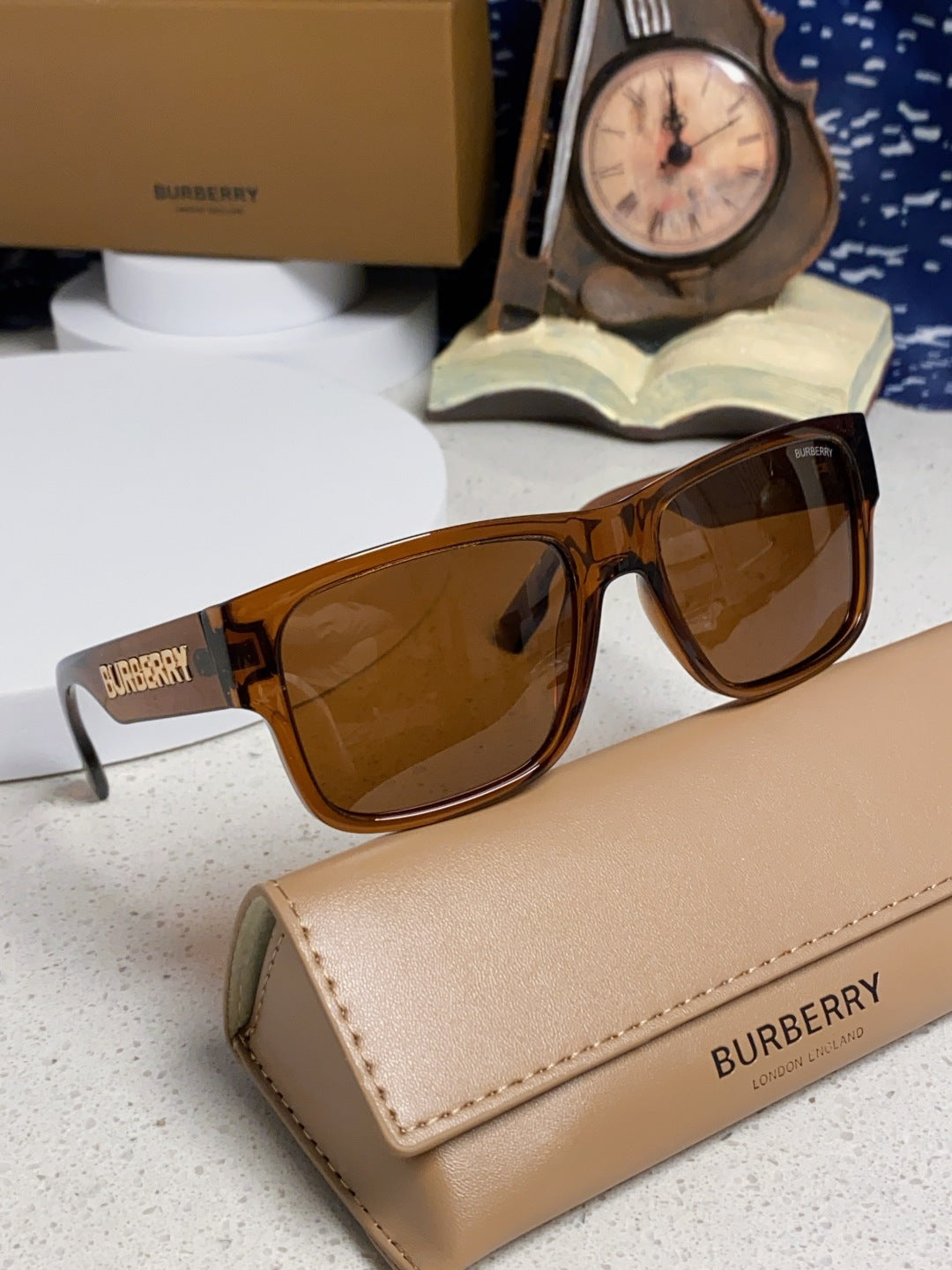 Burberry Polarized Square Brown Lens Sunglasses for Men & Women - 867196 - detail image 10