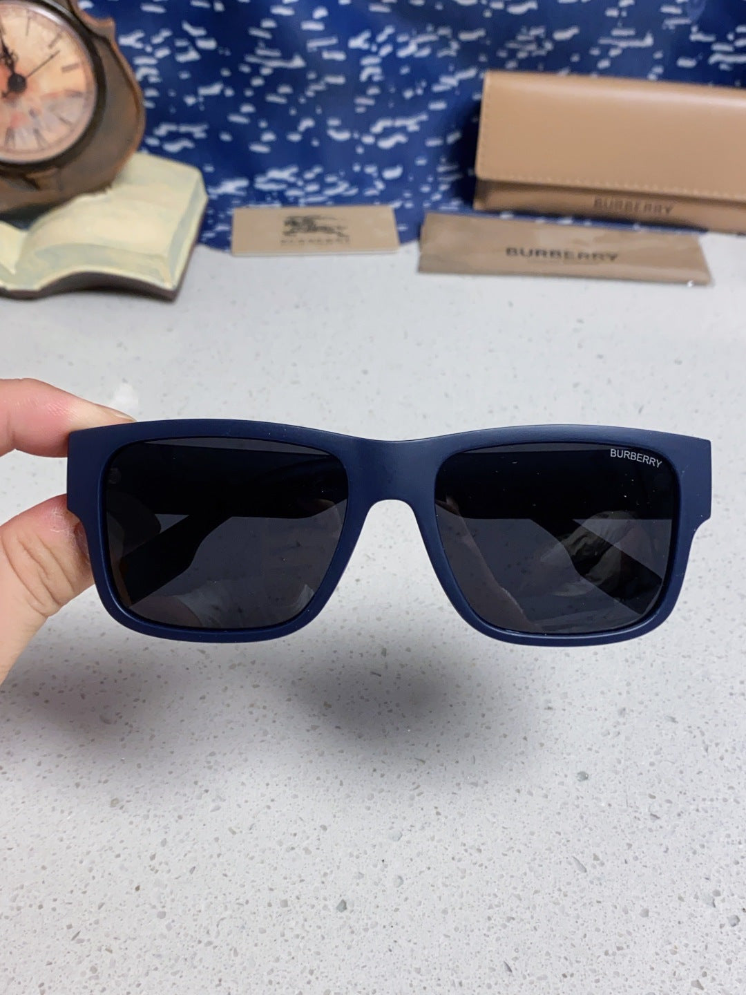 Burberry Polarized Square Black Lens Sunglasses for Men & Women - 867197 - detail image 3