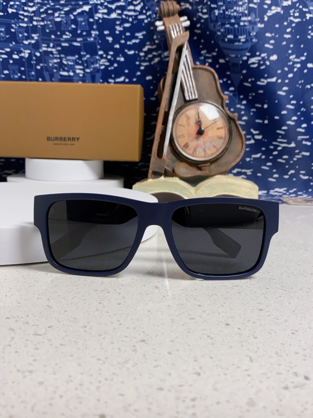 Burberry Polarized Square Black Lens Sunglasses for Men & Women - 867197 - detail image 8