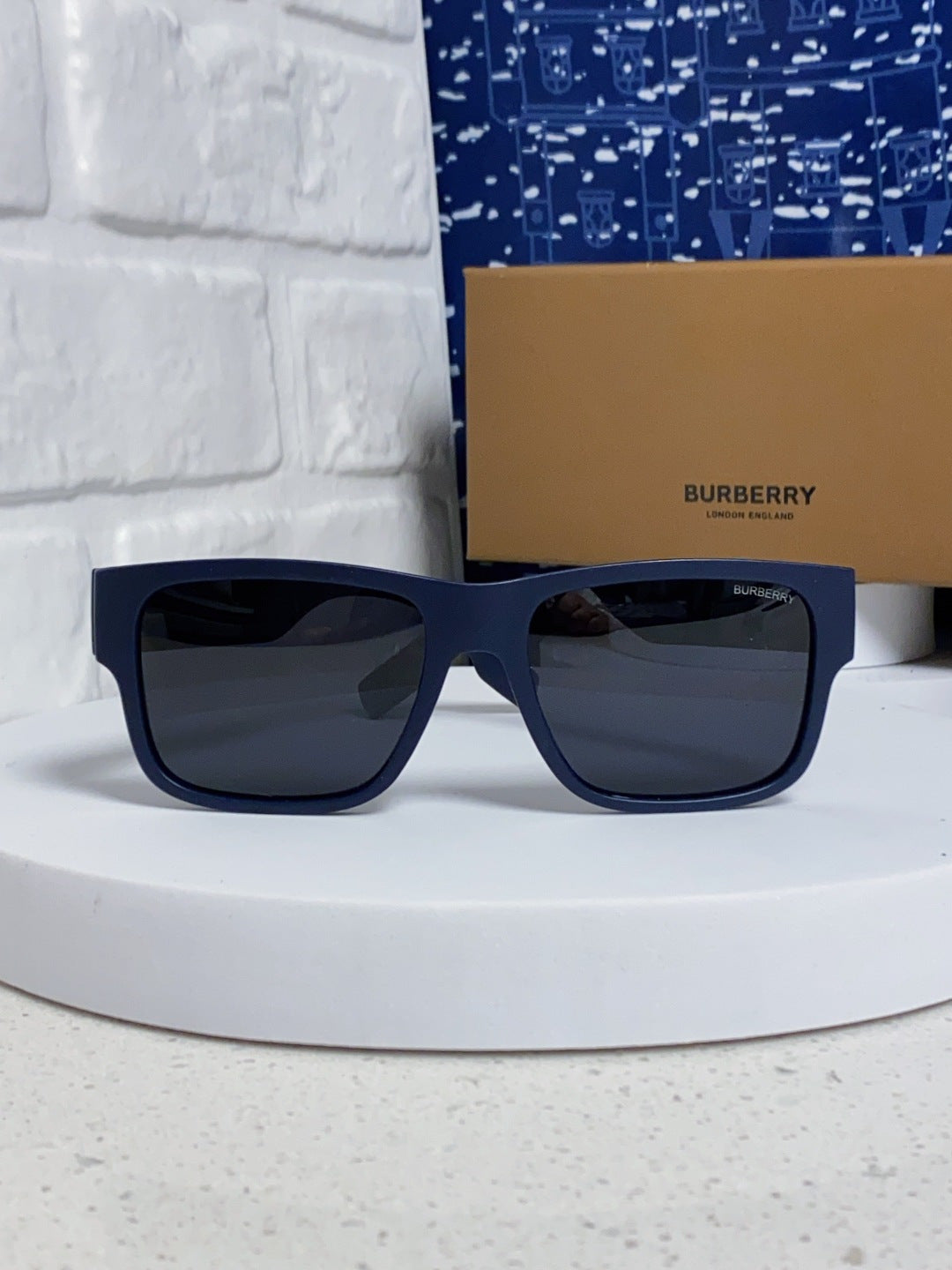 Burberry Polarized Square Black Lens Sunglasses for Men & Women - 432485