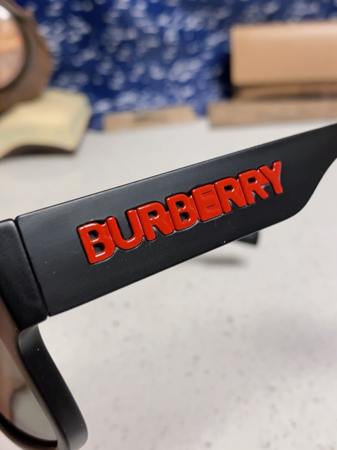 Burberry Polarized Square Gray Lens Sunglasses for Men & Women - detail image 7