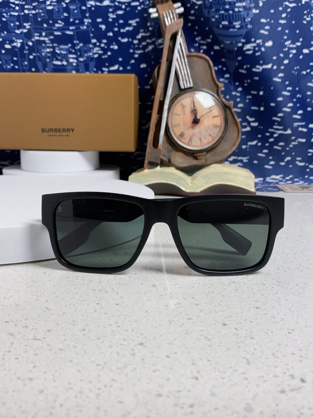Burberry Polarized Square Gray Lens Sunglasses for Men & Women - 867198 - detail image 9