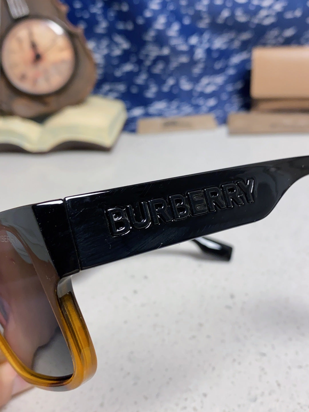 Burberry Polarized Square Black Lens Sunglasses for Men & Women - 867199 - detail image 7