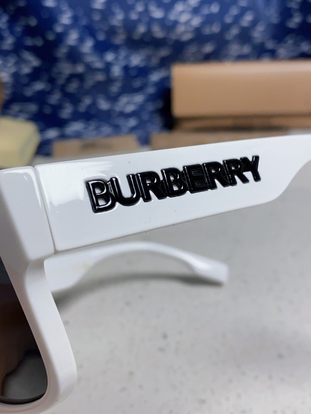 Burberry Polarized Square Silver Lens Sunglasses for Men & Women - detail image 7