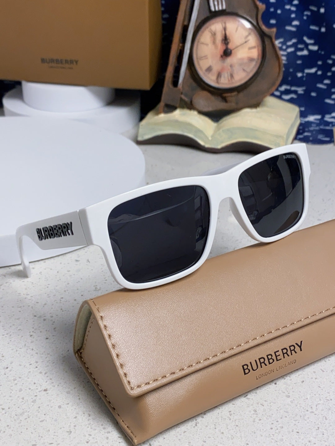 Burberry Polarized Square Silver Lens Sunglasses for Men & Women - 867200 - detail image 10