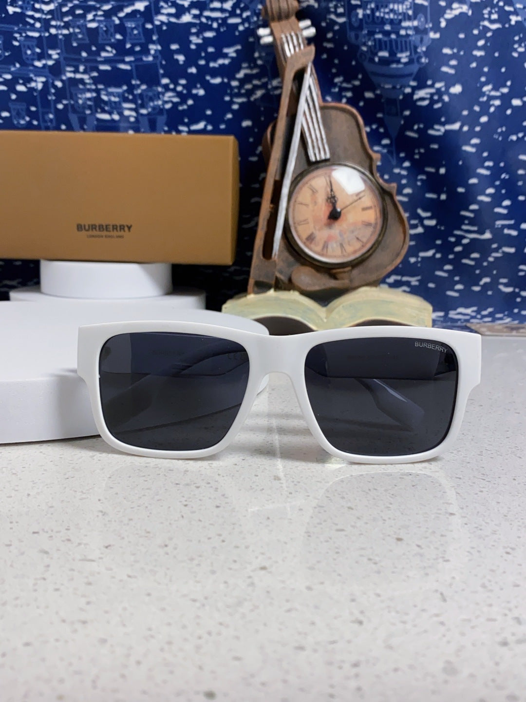 Burberry Polarized Square Silver Lens Sunglasses for Men & Women - 867200 - detail image 9