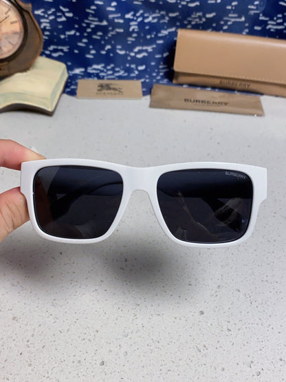 Burberry Polarized Square Silver Lens Sunglasses for Men & Women - detail image 4