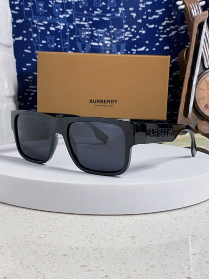 Burberry Polarized Square Black Lens Sunglasses for Men & Women - 867201