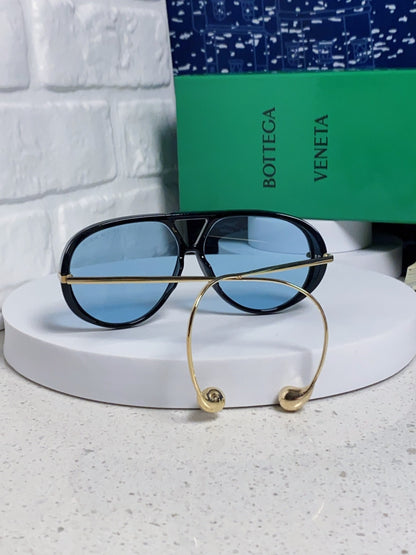 Bottega Veneta BV1273 Aviator Blue Lens Sunglasses for Men & Women - 416430 - detail image 3