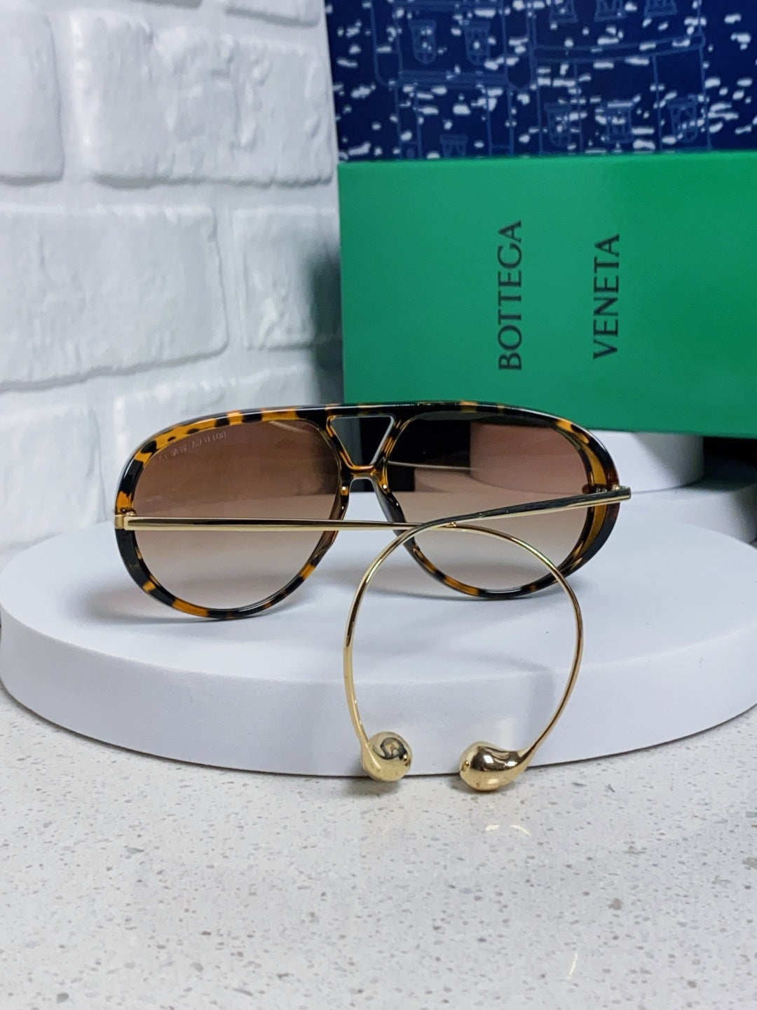 Bottega Veneta BV1273 Aviator Red Lens Sunglasses for Men & Women - 416433 - detail image 4