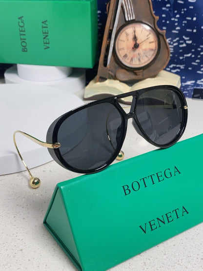 Bottega Veneta BV1273 Aviator Black Lens Sunglasses for Men & Women - detail image 9