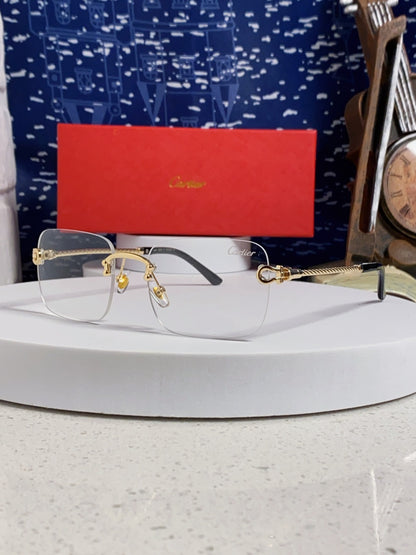 Cartier Lightweight Rimless Silver Lens Sunglasses for Men & Women - 415841
