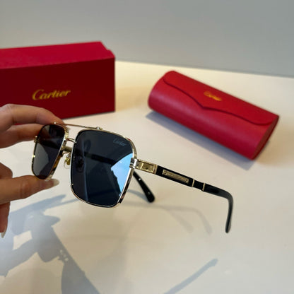 Cartier Lightweight Metal Rimless Brown Lens Sunglasses for Men & Wom - 382829 - detail image 4