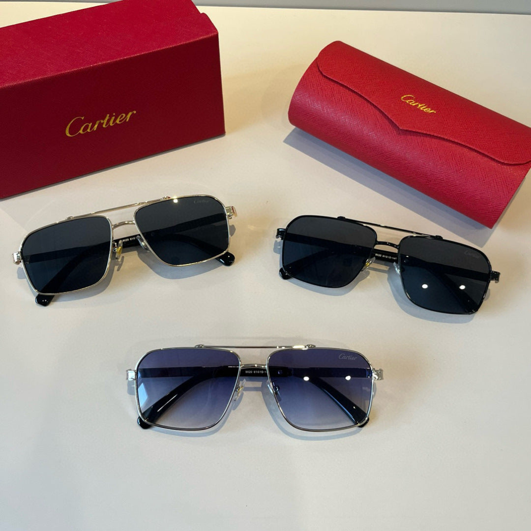 Cartier Lightweight Metal Rimless Black Lens Sunglasses for Men & Wom - 415925 - detail image 11