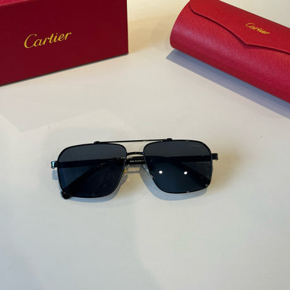 Cartier Lightweight Metal Rimless Black Lens Sunglasses for Men & Wom - 382831 - detail image 10