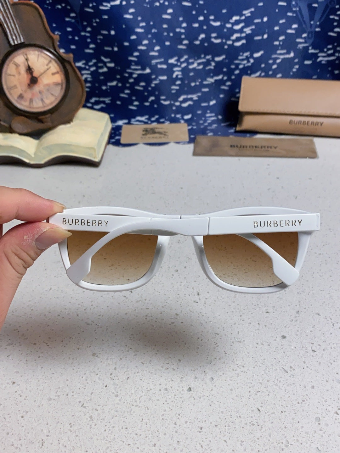 Burberry Folding Fashion Brown Lens Sunglasses for Men & Women - 998320 - detail image 5