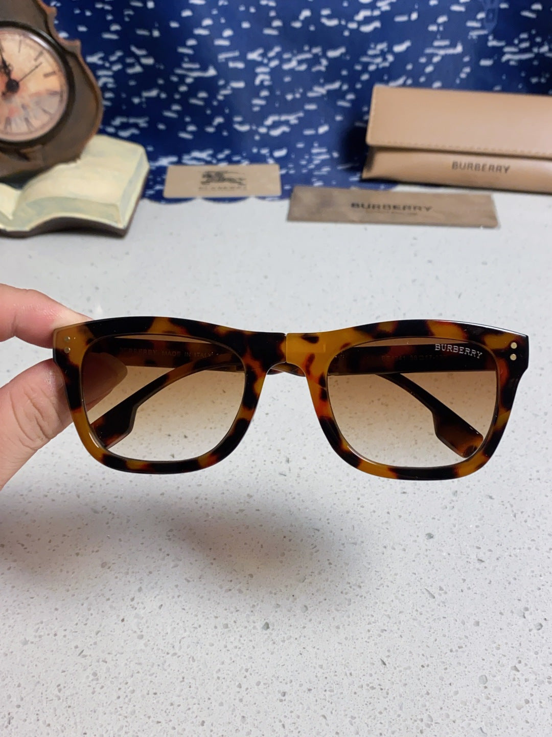 Burberry Folding Fashion Brown Lens Sunglasses for Men & Women - 432413 - detail image 4