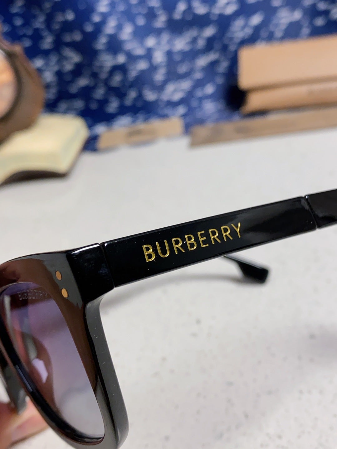 Burberry Folding Fashion Silver Lens Sunglasses for Men & Women - 998323 - detail image 7