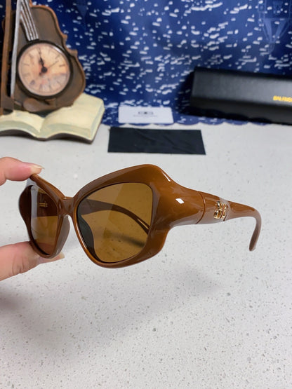Balenciaga Oversized Brown Lens Sunglasses for Women - 358629 - detail image 6