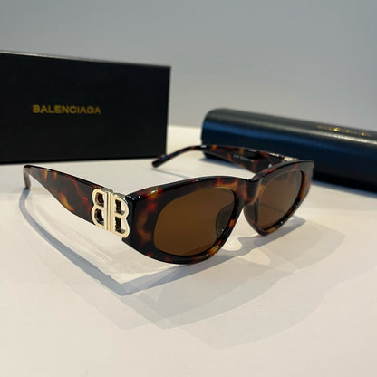 Balenciaga Rectangular Black Lens Sunglasses for Men & Women - 372343