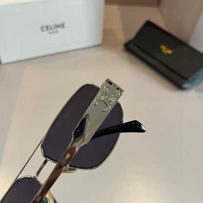 Celine Cat-Eye Silver Lens Sunglasses for Men & Women - 372012 - detail image 6