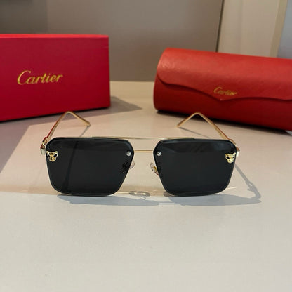 Cartier Lightweight Metal Rimless Gold Lens Sunglasses for Men & Wome - 399045 - detail image 2