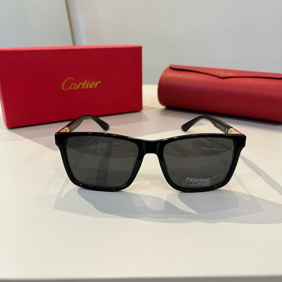 Cartier Fashion Black Lens Sunglasses for Men & Women - 399047 - detail image 2