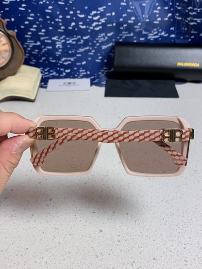 Balenciaga Square Red Lens Sunglasses for Men & Women - 432554 - detail image 5