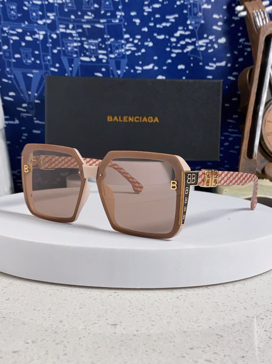 Balenciaga Square Red Lens Sunglasses for Men & Women - 867210